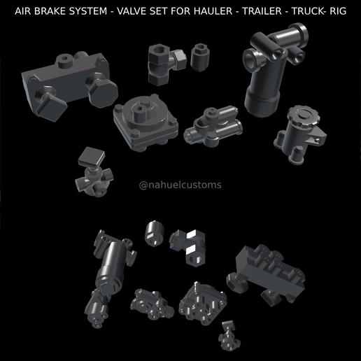 Proyecto-nuevo-2024-03-25T200720.507.png AIR BRAKE SYSTEM - VALVE SET FOR HAULER - TRAILER - TRUCK- RIG