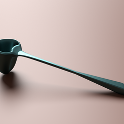 dabbo.png STL file 3D dabbo (deep spoon)・3D printing model to download