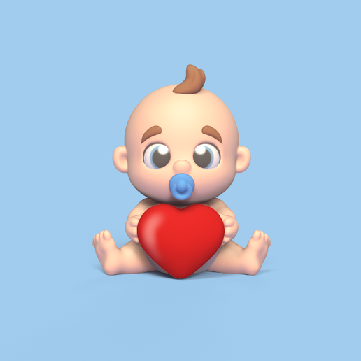 Baby Heart 3D model