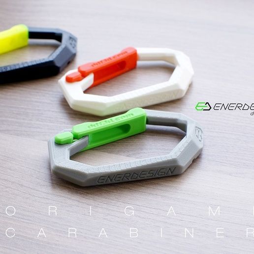 Origami Carabiner by ddf3d.com