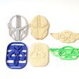 mandalorian todos.jpg cookie cutter cutter cookies mandalorian kit 3 models