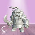 tusk1.png Tusk - Dota 2 Chibi Cartoon 3D | Collectible 3D Print Figure