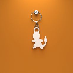 charmander-0.jpg LLAVERO SILUETA POKEMON CHARMANDER (EASY PRINT NO SUPPORTS)