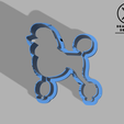 Poodle-Cutter.png Poodle DOG FONDANT AND COOKIE CUTTER FOR BAKING