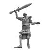 Gladiator-Skeleton-Sword-Over-Head-1.jpg The Gravekeeper With Undead Minions and Cannon (Multiple models, weapon combos and poses)