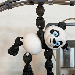 Flexi Factory Bambu Lab Print-in-Place Panda et support