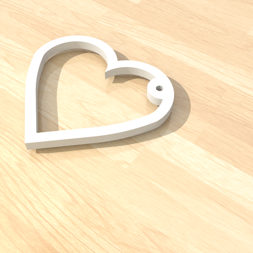 5.png heart-simple 3D print model