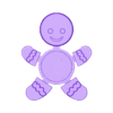 obj.obj Título Personagem fofo do homem do pão de gengibre - Modelo 3D estilizado
