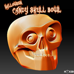 sk11.png Halloween Candy Skull Bowl