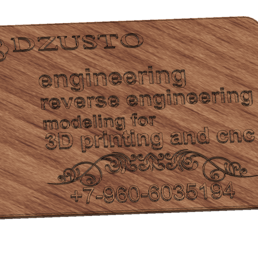 business card 01 v4.png Fichier STL gratuit Modélisation de l'ingénierie des produits et rétro-ingénierie pour les machines à commande numérique et l'impression 3D・Idée pour impression 3D à télécharger, Dzusto