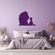 5.webp Kid and a Lion Wall Art
