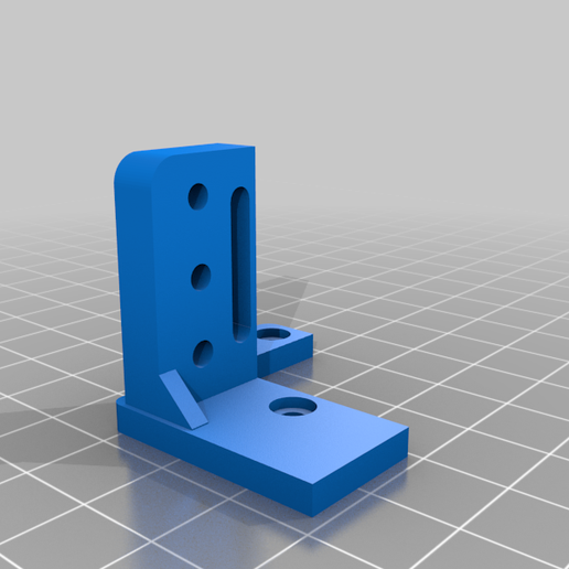 BLTouch mount for stock Creality hot end with recessed nuts - 3D model önizlemesi