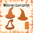 1.png Witch hat polymer clay cutter | Fall clay cutters | Autumn clay cutters | Witch hat clay cutter | Halloween clay cutter
