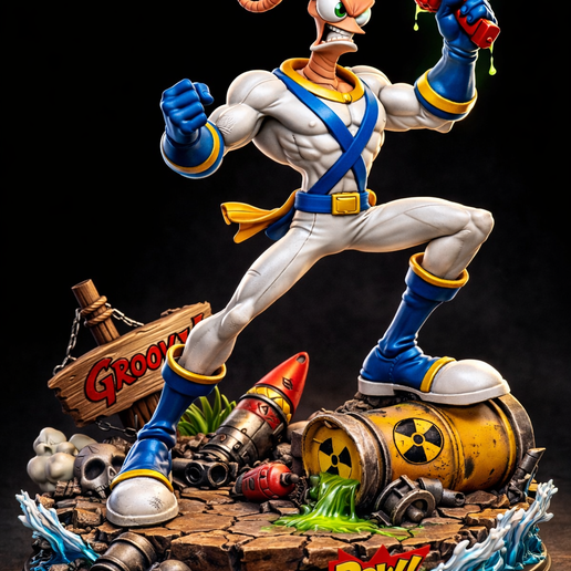 Earthworm Jim - Diorama Groovy Edition