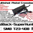 redaback-super-hunter-etikett.jpg T23-408 Magazine for Horizone Redback Pistolcrossbow multishot crossbow mag + Bonus Laser FGrontbody!!