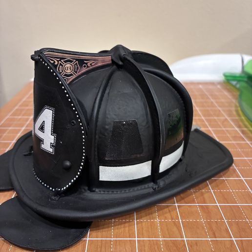 Cairns leather fire helmet model