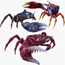 portada-LM27.png Crab, - DOWNLOAD Crab 3d Model - PACK animated for Blender-Fbx-Unity-Maya-Unreal-C4d-3ds Max - 3D Printing Crab Crab