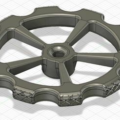 M4_NylockBedKnob_slim_large_top.jpg Pomo de nivelación de camas M4 estriado para Ender 3