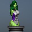Preview09.jpg Bust She Hulk and She Hulk Fantastic Four 3D print model