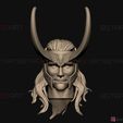 02.jpg Loki Head - Tom Hiddleston - Marvel Comics - High Quality 3D print model