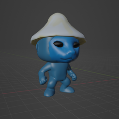 smurf_funko1.png STL-Datei SCHLUMPF KATZE FUNKO POP・Modell zum Herunterladen und 3D-Drucken