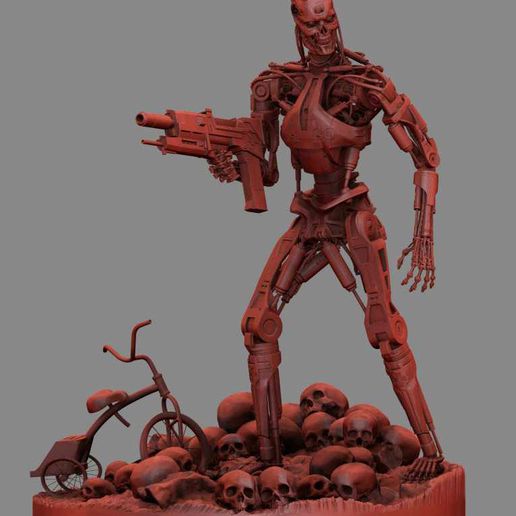 Снимок-64.jpg Terminator T-800 Endoskeleton Rekvizit T2 V2 High Detal