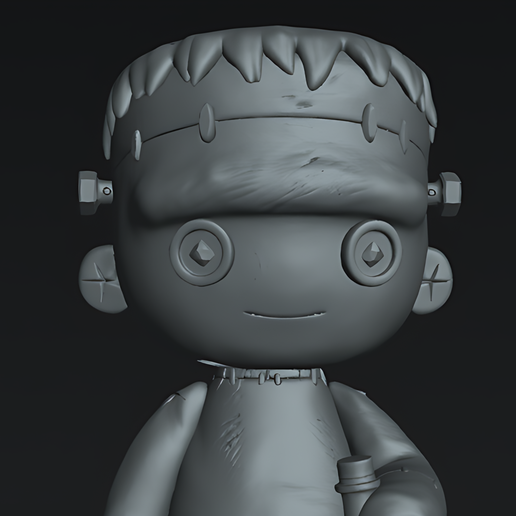 🎃 Cute Frankenstein Halloween Decor STL Miniature・ STL File for 3D ...