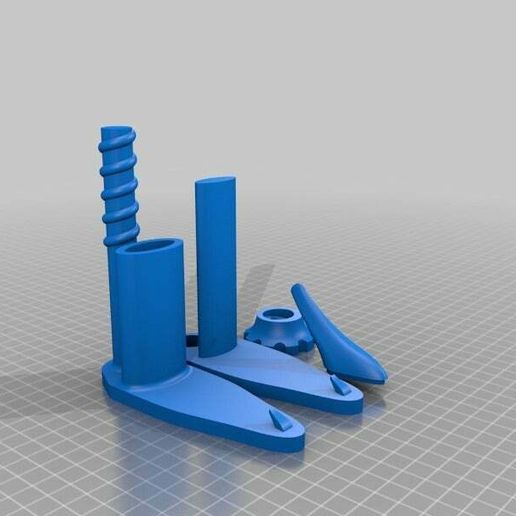 Free STL file Adjustable Cubicle Coat Hanger・3D print design to