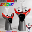 11111.png CLUKR HORROR SPRUNKI INCREDIBOX | Silver Sprunki 3D Model Fan Art