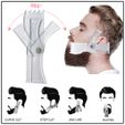stencil template for beard - 03 v18-02-01.jpg Adjustable Rotating Men Beard Shape Styling Template Comb All-In-One Beard Stencil sc-03 3d print cnc