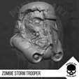 6.png Storm Trooper Zombie Slayer Head for 6 inch action figures