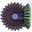 BG01-002.jpg Free STL file Simple bevel gear transmission-2 gears・3D printable model to download