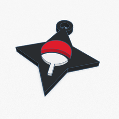 2021-05-23-(3).png STL file Uchiha Clan Key Ring・3D printing idea to download