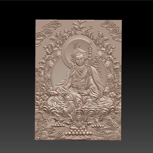 Thangka paintings of bas-relief 3D model