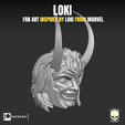 LN en f \ ; \ ; ome 2 = Loki, fan art head sculpt for action figures