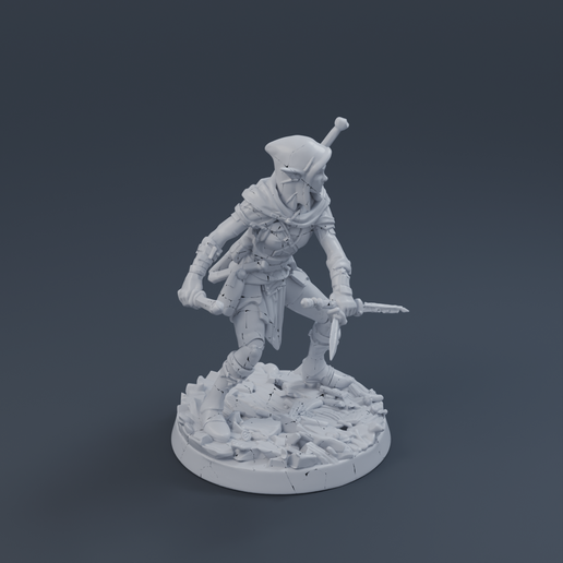 Wood Elf Scout 3D printable STL miniature