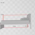 Measures.jpg Bed - (Scale 1:20)