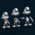 00.jpg Scaredy Smurf pose 1/ Smurf Scaredy Smurf in pose 1