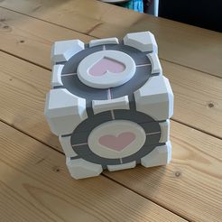 IMG_1249.jpeg 3D file Storage Companion Cube V2・Model to download and 3D print