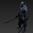Noble-Warrior-of-the-Shadows-8.jpg Noble Warrior of the Shadows – 3D Printable Armored Drow Knight Figure Model