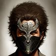 1.jpg Masquerade Human Cosplay Face Mask 3D print model