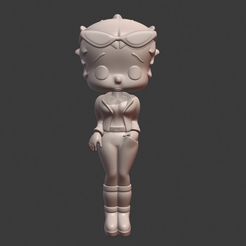 1.JPG STL-Datei Betty Boop・Modell zum Herunterladen und 3D-Drucken, Ink3D