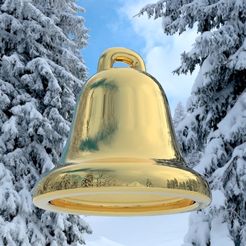 Xmas_Bell_01_001_R_R.jpg Free STL file Christmas Bell Parts Vol.1・3D printer model to download
