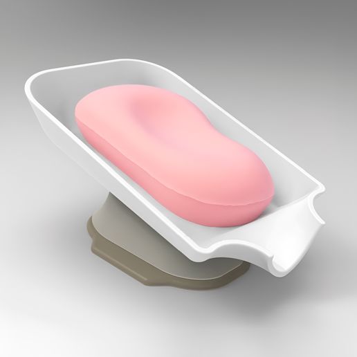 Elegant Soap Dish - Modern Design for Bathroom & Powder Room - 3D model önizlemesi