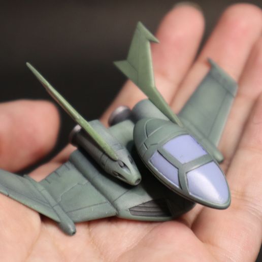 🤖 1/144 Dopp Fighter de Mobile Suit Gundam・Archivo 3D para Impresión 3D ...