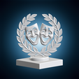 drama-symbol-sculpture20260531-stl-3d-print-turntable-01-0deg.png Drama Symbol Sculpture 3D Print Model