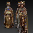 Reyes2.png Set of 3 Three Wise Men for Bethlehem's Nativity Scene