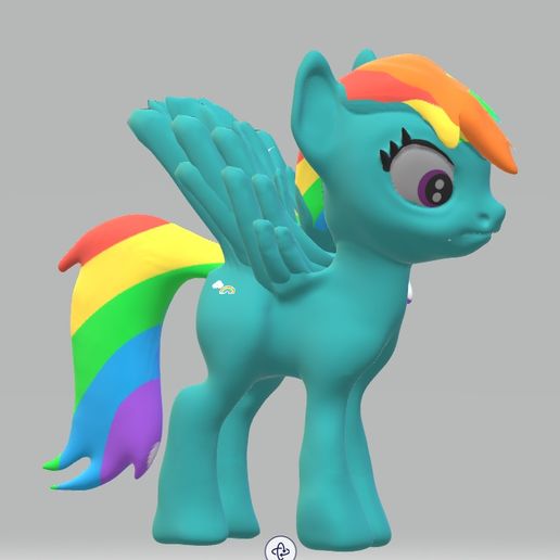 Download STL file Rainbow dash • 3D printable object ・ Cults