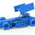 100.jpg Supermodified front engine Winged race car V4 Scale 1:25