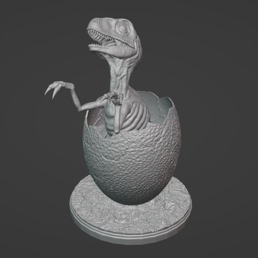 Bebe Raptor Fichier STL Ćuf bĂ©bĂ© Raptor | Ćuf Jurassic Parkă»Objet imprimable en 3D ...